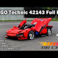 Motorize LEGO Technic 42143 Ferrari Daytona SP3 with BuWizz 3.0