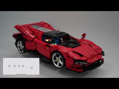 Motorize LEGO Technic 42143 Ferrari Daytona SP3 with BuWizz 3.0 