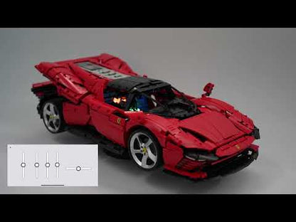 [Instructions] Motorize LEGO Technic 42143 Ferrari Daytona SP3 with BuWizz 3.0 and BuWizz motor