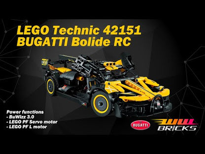 [Instructions] Motorize LEGO Technic 42151 Bugatti Bolide with BuWizz 3.0